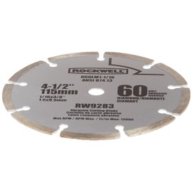 Rockwell RW9283 4 1/2-Inch 60-Grit Diamond Compact Circular Saw Blade