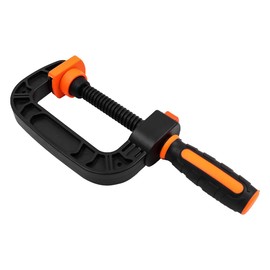 Hsthe Sea G-Clamp Quick C-Clamp Clamp Carpentry Clamp Powerful Retainer - Black Red - 3 Inch - Nylon