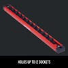 CRAFTSMAN Locking Magnetic Socket Rail Holder, Tool Tray Storage Organizer,