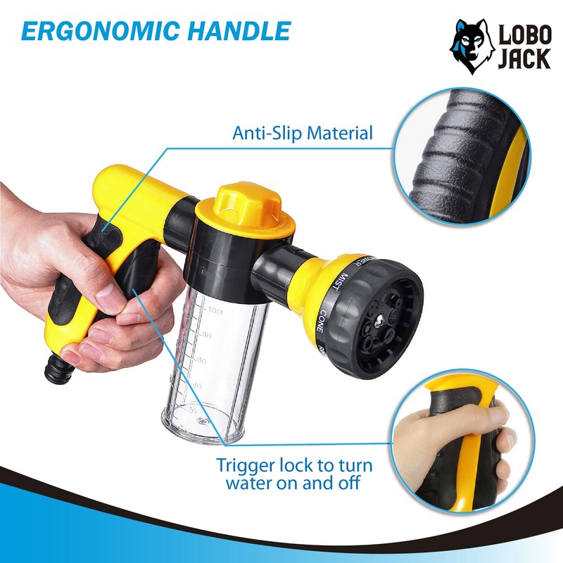 Foam Sprayer Gun, Pressure Nozzle for Car Wash, Watering plants,
