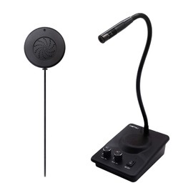 CallToU Window Speaker Intercom System and Counter Intercom for Bank Hospital Office Store Bus Station Ticket Booth Window