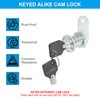 PATIKIL Cabinet Cam Lock with Key, 2 Pack 4/5"(20mm) Keyed