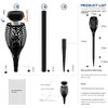 Solar Torch Light with Flickering Flame, 6 Pack Torches Solar