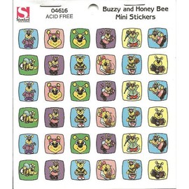 Buzzy and Honey Bee Mini Stickers (04616)