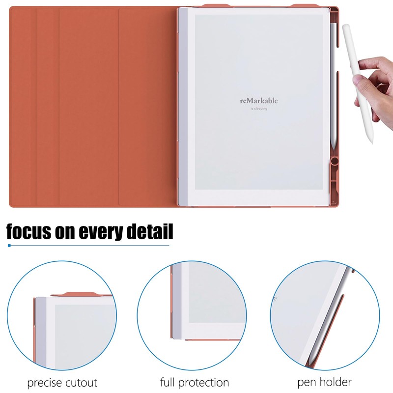 ENET-CASE Case for Remarkable 2 Paper Tablet- Multi-Viewing Adjustable Folding