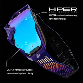 100% ARMEGA Goggles - Eyewear for Dirt Bikes, Motocross, Motorcycle, & Bike Sports - Durable Mountain Biking Goggles - Soledad, Clear Lens