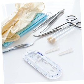 Healeved 200pcs Lash Tweezers Cover Stainless Steel Tweezers Protector Elbow Clip Non-skid Cover