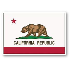 California State Flag Sticker California Stickers - Laptop Stickers - Vinyl Decal - Laptop, Phone, Tablet Vinyl Decal Sticker S1085 (4 Inches)