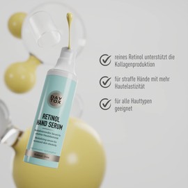 Retinol Hand Serum - Anti-Ageing Hand Care for Increased Skin Elasticity - Supports Collagen Production, 24H Moisture for Firm & Youthful Hands - All Skin Types, Vegan - Daytox - 50 ml