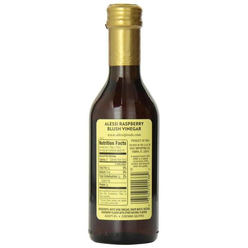 Alessi Autentico Raspberry Blush White Balsamic Vinegar 8.5 Fl Oz