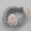 Gray Rabbit Face Wash Headband Face Wash Headband 2ea