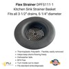 Flex Strainer Sink Strainer Replacement Basket Fits Most 3.5” Drains