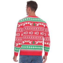 Roadbox Ugly Christmas Sweaters for Men 2024 - Unisex Women Funny Winter Holiday Christmas Pullover Sweatshirt for Couples