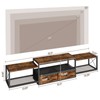 HavenlyYouth 55" Floating TV Stand, Modern Entertainment Center, Wall-Mounted Media