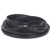 GORGECRAFT 5.5 Yards 5mm Glossy Black Leather Cord Thin Leather