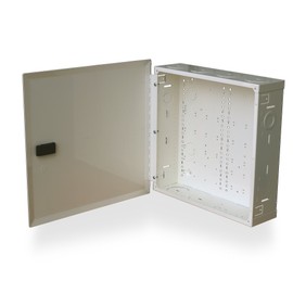 Benner-Nawman 14144-MMH Structured Wiring Cabinets, 14-1/4-Inch X 14-Inch X 4-Inch, White