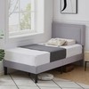 VECELO Twin Size Platform Bed Frame with Adjustable Upholstered Headboard,