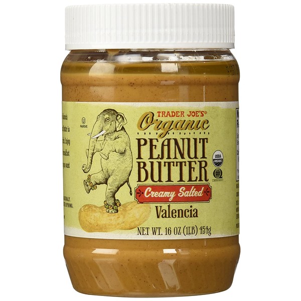 Trader Joe's Organic Peanut Butter Creamy and Salted, 1 lb