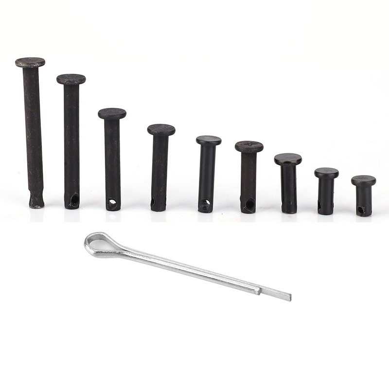 90Pcs Flat Head Dowel Pins 90Pcs M5 Cotter Pins with