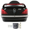 KUAFU 40L Universal Motorcycle Trunk w/Taillight & Backrest Compatible with
