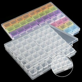 Nail 56 compartment case, rectangular case, mono 56-hole empty case (WB80D88) / 네일 56칸 케이스 직사각케이스 모노 56구 공케이스 (WB80D88)