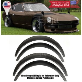 SDeelCase 1.75" Front 2.75" Rear ABS Flexible 4 Pieces Wide Fender Flares For  Mercedes
