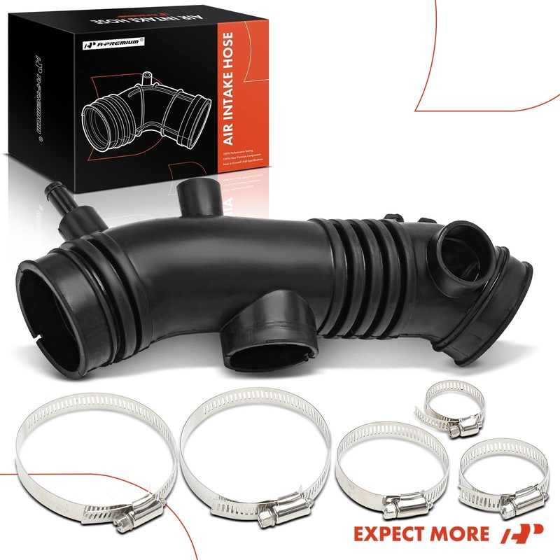 A-Premium Engine Air Cleaner Intake Hose W/Clamps Compatible with Toyota