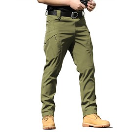 AUTIWITUA Men's Tactical Cargo Pants Water Resistant Lightweight Hiking Pants Outdoor Work Pants with Multi Pockets(No Belt)