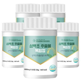 ChamGoods 삼백초 추출물 복합정 60정 5통 300 Herb Extract Complex Tablets 60 Tablets 5 Bottles