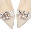 Missgrace Fashion Wedding Bridal Luxury Elegant Crystal Shoe Clips extraíbles
