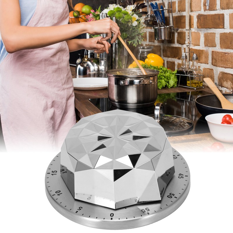 Mechanical Magnetic Timer for Cooking Backing Stainless Steel Body Countdown