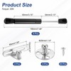 sourcing map 4Pcs Lid Support Hinges, 6 Inch 20N Gas