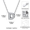 ChicSilver Chain 925 Silver with A to Z Letter Chain