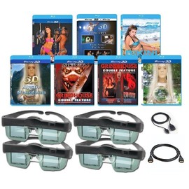 Mitsubishi Compatible 3D Glasses Deluxe Movie Pack (Includes IR Transmitter) for All Mitsubishi 3D Televisions - Our Best 3D Value Ever!
