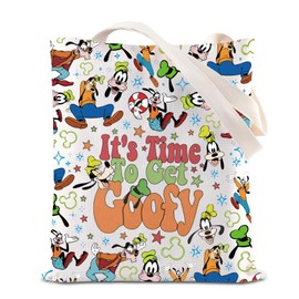 Goofy Dog Gift It's Time to Get Goofy Makeup Bag Dog Goofy Fan Cosmetic Bag Goofy Merchandise Cartoon Movies Gift (Get Goofy T CA)