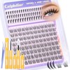 calphdiar Natural Lash Clusters Kit Wispy Eyelash Clusters Spire Lashes