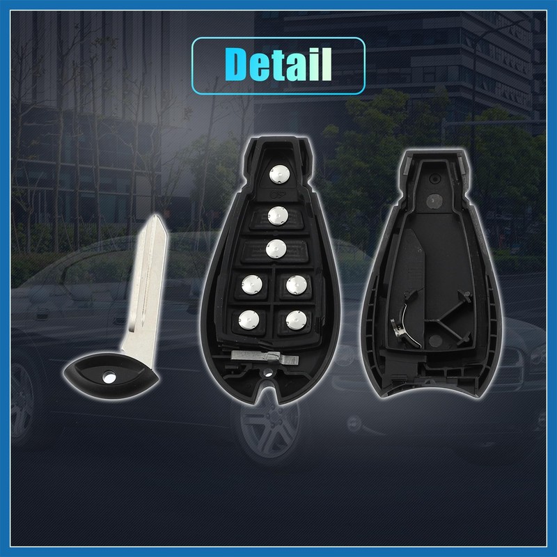 A ABSOPRO Car Key Case 7 Buttons Remote Control Car