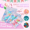100PCS Resealable Holographic Bags, Smell Proof Bags - 5x8 Inch