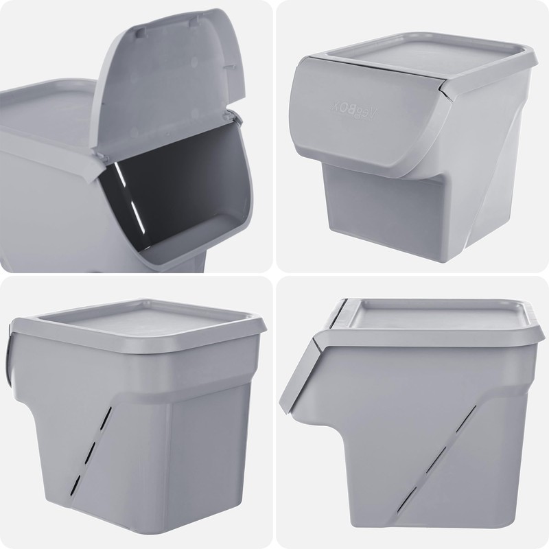 KADAX Potato Storage Box, 13 L, Potato Box, Vegetable Box