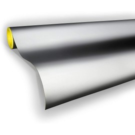 Reflective Adhesive Craft Vinyl Sheet 12" x 24" for Silhouette, Cricut and Cameo (White Reflective 2-Roll Pack)