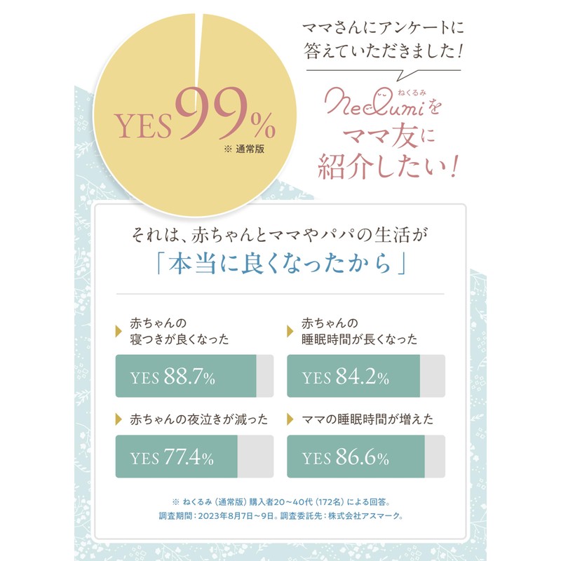 [Neclumi] ねくるみ スワドル 通年 夏 新生児から使えるスワドル 足元オープンで夜間オムツ替え◎ 腕出しOK 睡眠用おくるみ ねんねスワドル