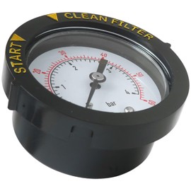 Xspeedonline New Pool Filter Pressure Gauge 2" Dial 60psi 1/4" NPT Back Mount, Pool Pump Pressure Gauge Replacement for Swimming Pool Valve Filter