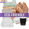 Bag Market | 100 x White Patch Handle Plastic Carrier