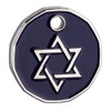 Star of David Jewish symbol Trolley Token Keyring New Shpe