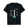 Aerospace Model Rocket Kit Drawing Design T-Shirt