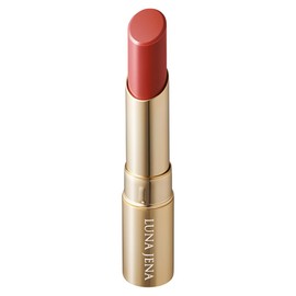 Lunagena Perfect Color Rouge (Lipstick), Difficult to Fall Out, Easy to Paint As Seen and Dull Trouble (3 Colors) Pink Beige, Orange Brown, Rose (Orange Brown, 1 Bottle)