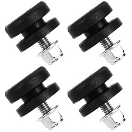 Soporte y Placa Base para Maletero de Moto Almohadilla de Buje, Set de 4 Piezas en Plástico Duradero para Uso en Caja Trasera