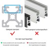 Aluminium Profile Connector 20 x 20 135 Degree Angle Connector