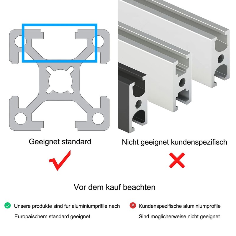 Aluminium Profile Connector 20 x 20 135 Degree Angle Connector
