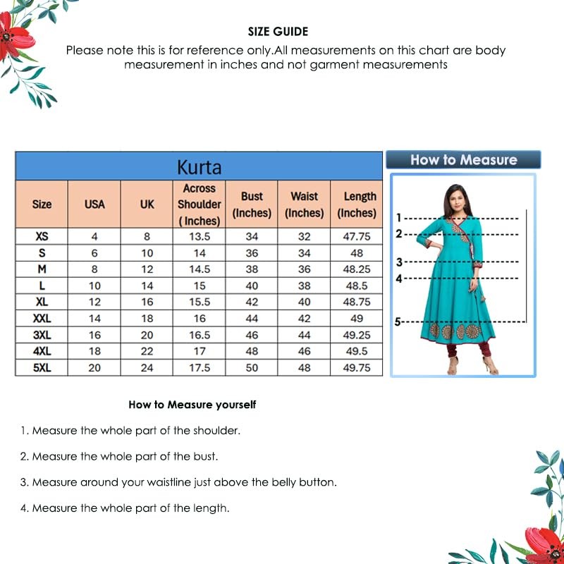 Yash Gallery Parche de algodón para mujer, Angrakha Kurta, Azul